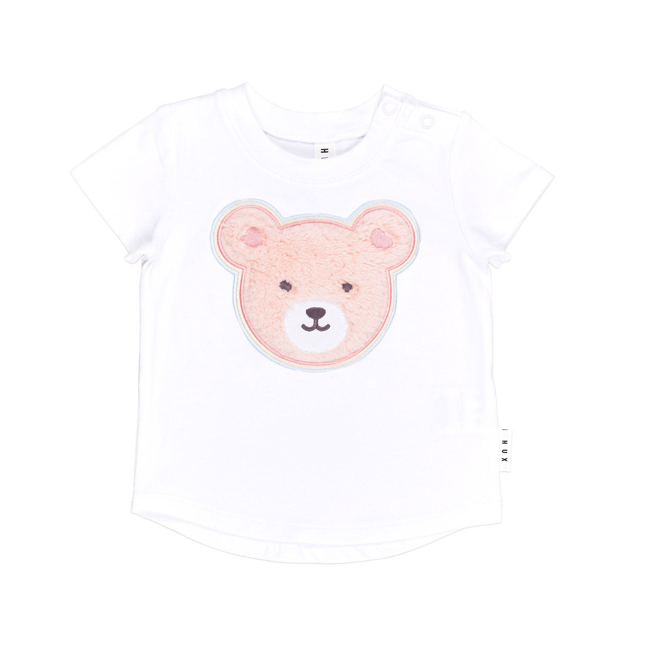 Furry Heart Bear T-Shirt White – The Little Haus